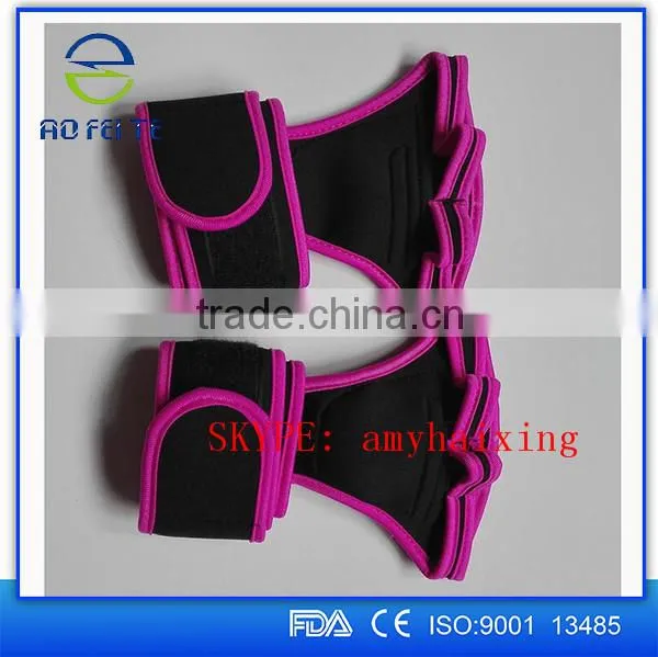 Men's Power Weightlifting Gloves With Leather Palm photo-2