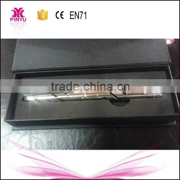 Titanium Alloy Multifunctional Ballpoint Pen and Tactical Pen With LED Flashlight and Knife Defense