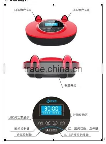 2015 Best Selling LED-J Red Blue Led Light Privacy Disease Prostatitis Gynecological Diseases Treatment Machine photo-6