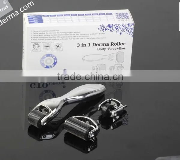 Hot Sale Face Microneedle Therapy Skin Care GTO 3 in 1 Derma Roller photo-2