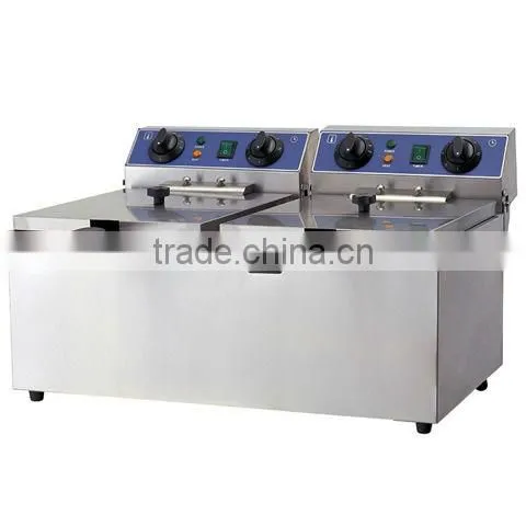 Two Tanks Electric Fryer With Timer TT-WE1259 photo-2