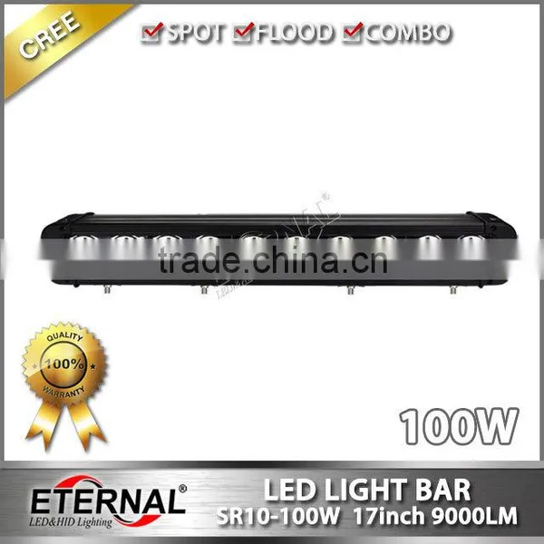 100W 17inch Led Light Bar 4WD off Road Truck Tractor Forklift Police Emergency Vehicles Light Bar Driving Lamp photo-2