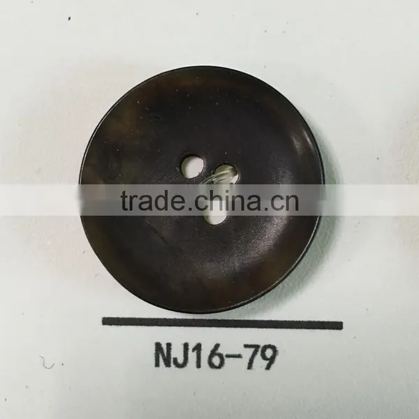 NJ16-79 Real Natural Buffalo Horn Buttons