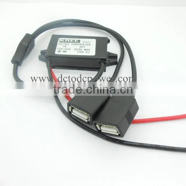 Direct Current Buck Converter 12V(8-35V) To 5V/3A/15W, Dual USB Output photo-4