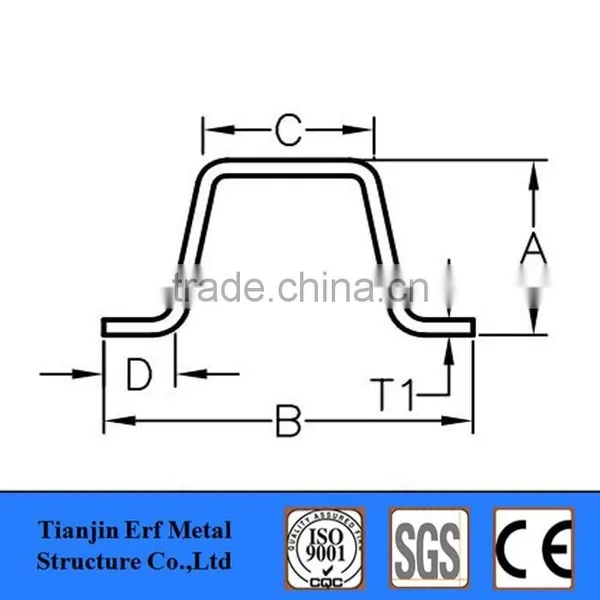 Perforated Steel Brackets Hat Purlin Channel photo-4