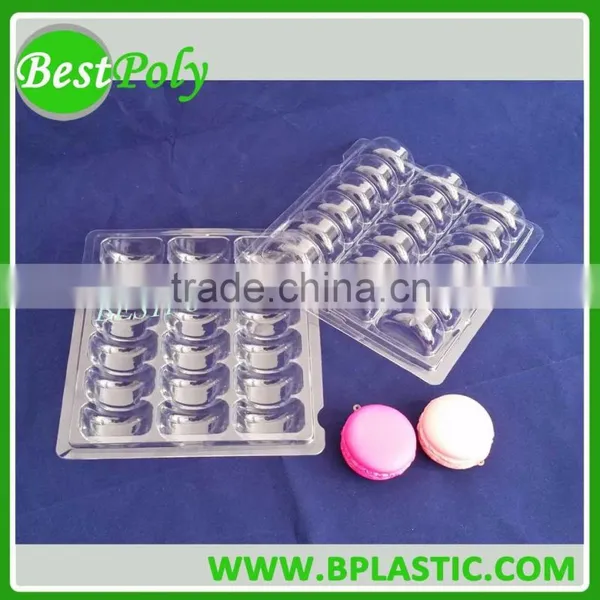 0.55mm Clear PET Clamshell Macaron Packaging for Christmas photo-4