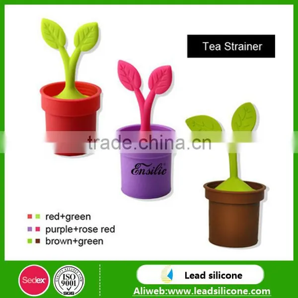 New Design Bonsai Shape Silicone Tea Infuser, Funny Silicone Tea Strainer/Infuser photo-2