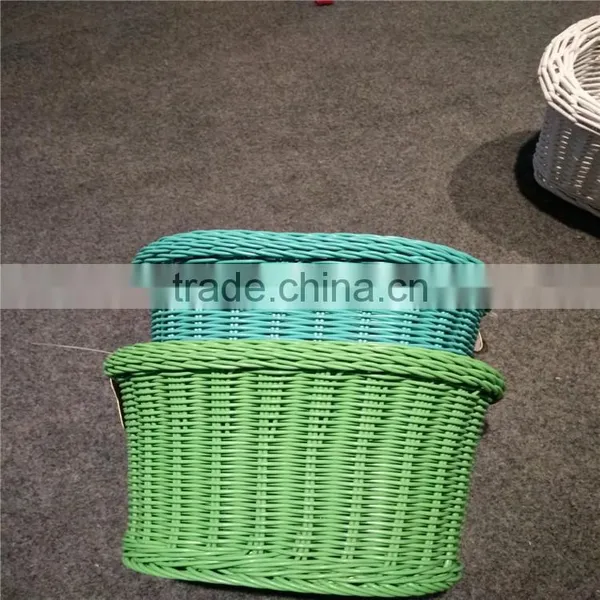 Wholesale Cheap and High Quality Colorful Willow Bike Basket photo-2