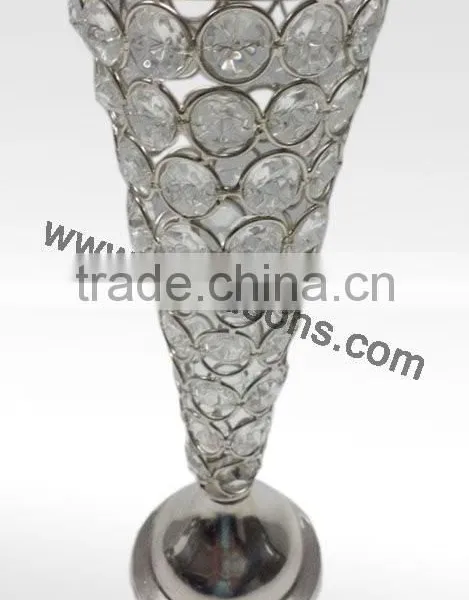 Home Decoration Use Crystal Table Votive Candle Stand for Wedding photo-3
