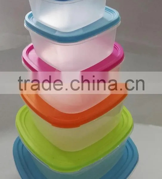 Rainbow Color 14pcs Square Plastic Storage Container photo-3