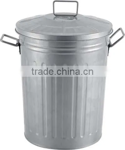 Galvanized Metal Trash Can/Trash Bin/Garbage BIn photo-2