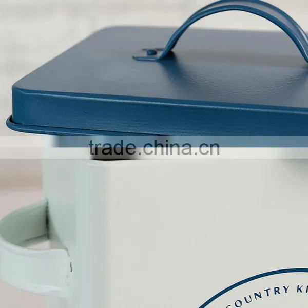 Rectangular Metal Laundry Powder Storage Box With Scoop photo-4
