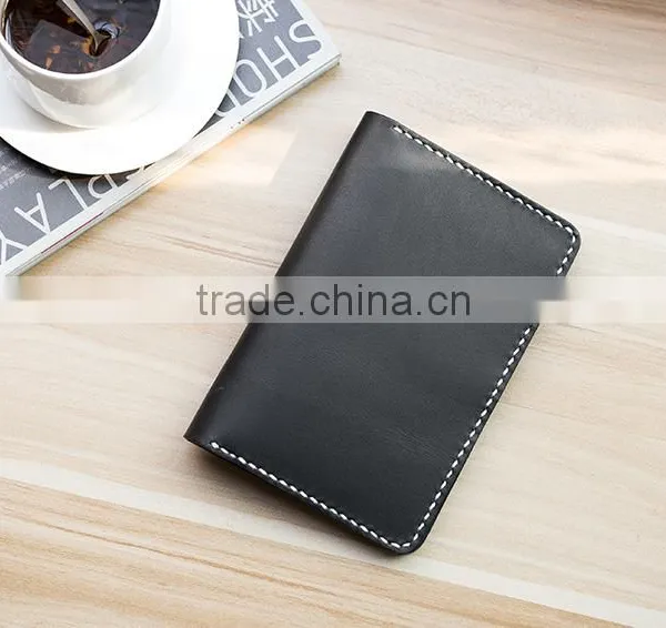 Simple Style Passport Cover Passport Holder Crazy Horse Leather Travel Wallet photo-4