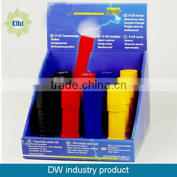 9LED Plastic Led Round Flashlight photo-2
