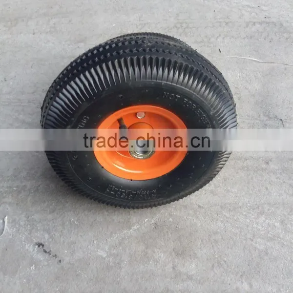 10inch 250mm Pneumatic Rubber Wheel 3.50-4 photo-2