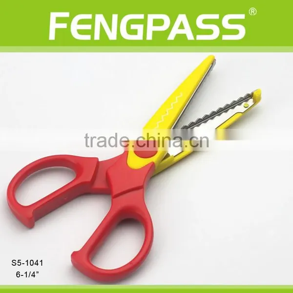 S5-1041 6.25 Inch 2Cr13 Stainless Steel Blade With Colorful Plastic Handle Color Scissors For Kids photo-3