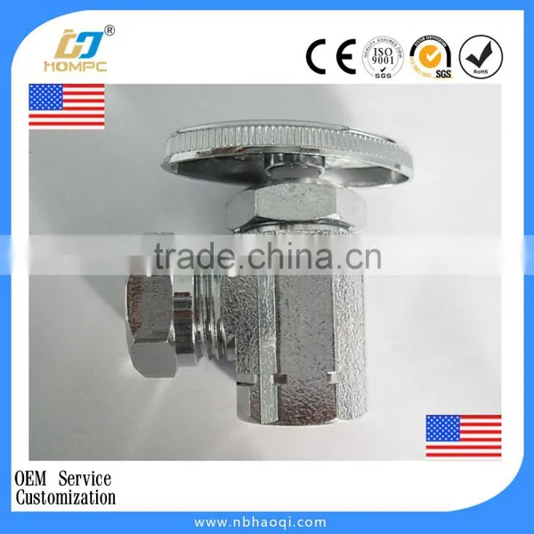 Brass Angle Stop Valve With Compression Nut photo-2