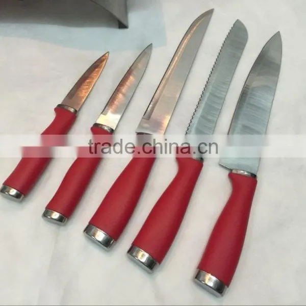 5pcs Knife Steel Set With Wood Block photo-2