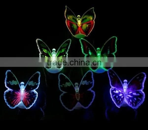 Promotion Gift Children Toy Refrigerator Fridge Butterfly Magnet,DIY Glow Colorful 3d Butterfly Stickers photo-3