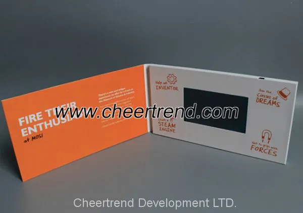 Innovation Custom 4.3'' Lcd Display Video Brochure/video Booklet/video Greeting Card for Gift photo-2