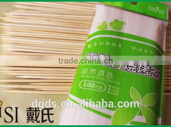 Manufacturer Factory Wholesale BBQ Tools Round Sticks Bamboo Skewers photo-4