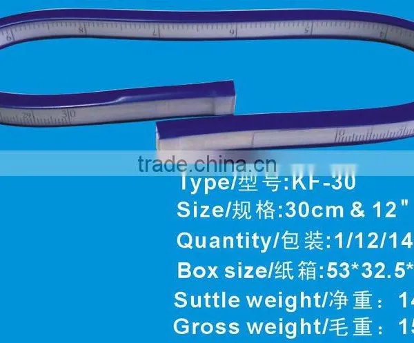 Kearing Classic Measuring Tape 30cm Length Flexible Curve Rulers 2 Regular Colors Can Customize #KF30 photo-3