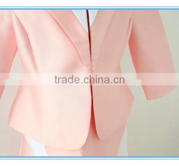 Elegant Skirt Sets Pink Color Combination Wholesale Church Suits For Ladies photo-5