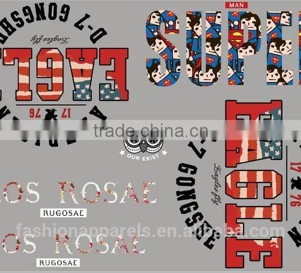 2016 Hot Sell Custom Plastisol Offset Heat Transfer Logo/Sticker photo-5