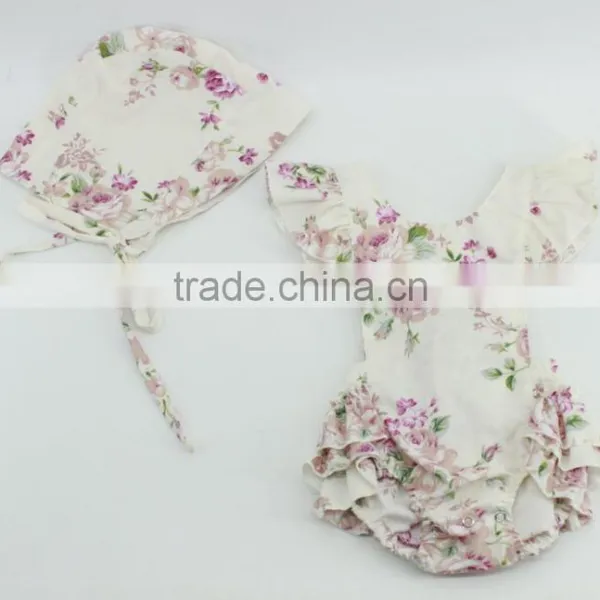 2016 Baby Summer Hats Floral Print Beanie Hats Wholesal Price photo-3