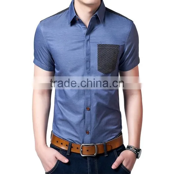 Mens Dress Shirts Models With 1/4 Zipper photo-3