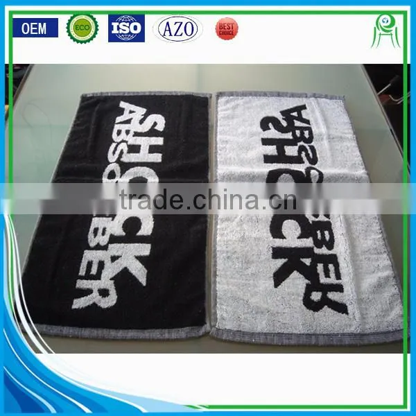 Custom Design Full Size Jacquard Logo Terry Bar Towel photo-6