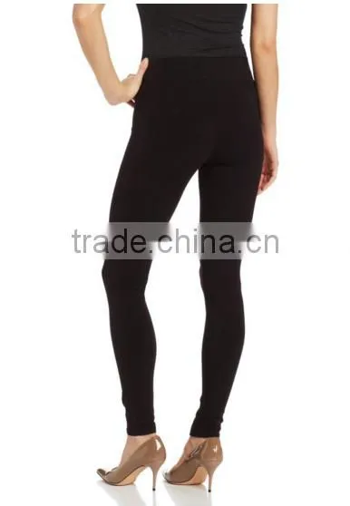 Hot Sales Breathable Spandex Fabric Full-length Pull-on Leggings With Wide Elastic Waistband photo-5