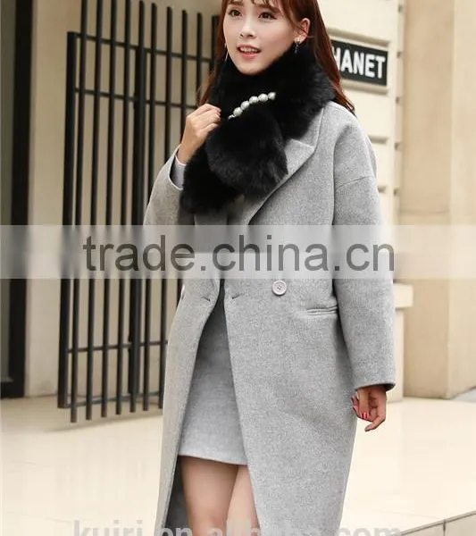 Autumn and Winter Rex Rabbit Hair Fur Collar Son of Thick Plush Scarf Female Faux Small Muffler Scarf photo-5