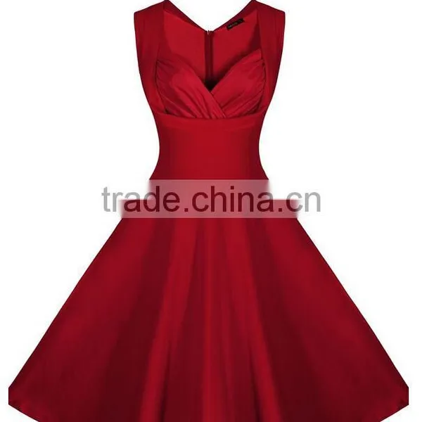 Walson Womens 50's Rockabilly Vintage Style Polka Dot Evening Party Tea Dresses Swing Skaters photo-2