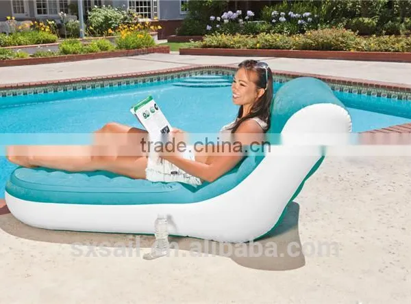 INTEX Blue Flocking Single Deck Chair photo-3