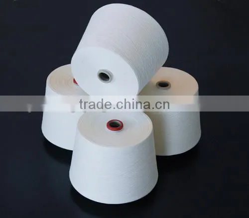 100% Fiber Dope Dyed Ring Spun Polyester Yarn for Knitting and Weaving From China photo-2
