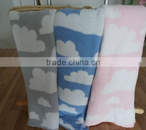 Cotton/bamboo/acrylic/polyester Knitted / Blanket