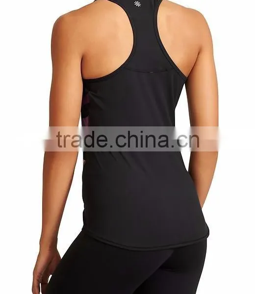 China Manufacturer Stripe Women Sport Tank Top photo-2