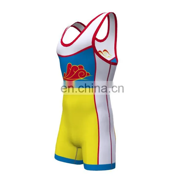 Custom Sublimated Printing Wrestling Singlets photo-2