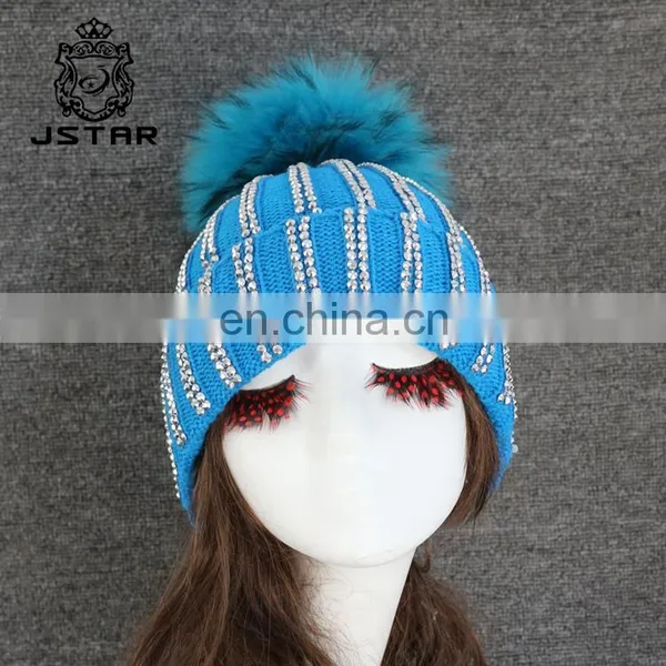 Best Choose Beanie Cap Acrylic Pompom Beret Fur Pompoms Hat photo-4