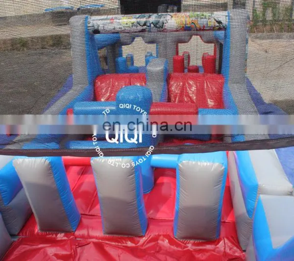 2017 Inflatable Bouncer Jump Castle Obstacle Course With Slide Fatcory Price photo-5