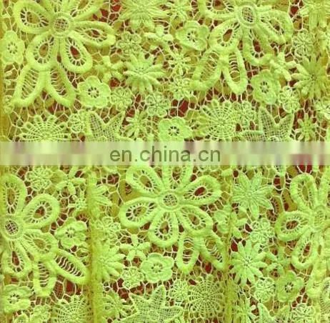 Stock Chemical Embroidery Lace Fabric