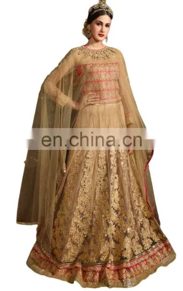 2017 Occasion Wedding Wear Cape Dress Anarkali Suits / 2017 Cape Jacket Anarkali Dress Material (anarkali Dresses) photo-2