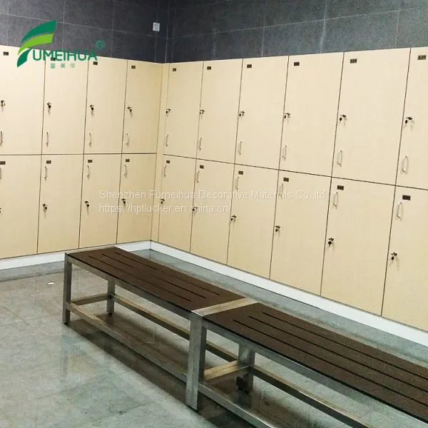 Z Shape HPL Bench Room Locker photo-4