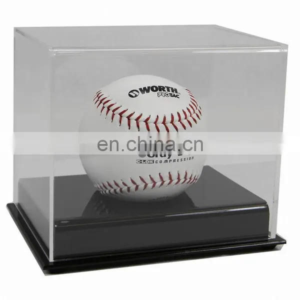 Clear Square PMMA Football Display Case Plexiglass Football Display Stand Acrylic Football Display Box photo-4