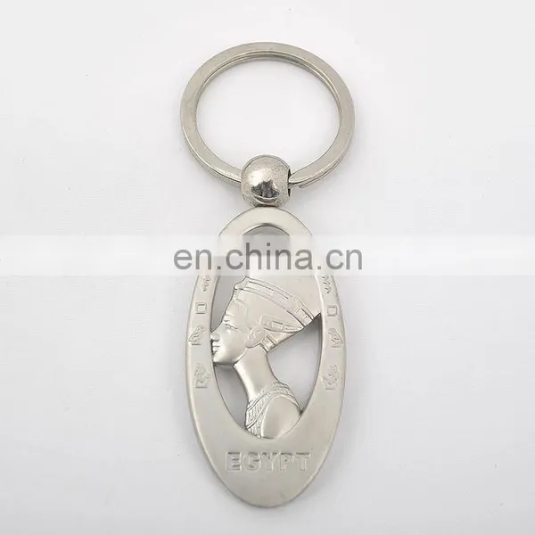 2017 Wholesale Egypt Tourist Memento 3D Pharaoh Metal Keychain photo-2