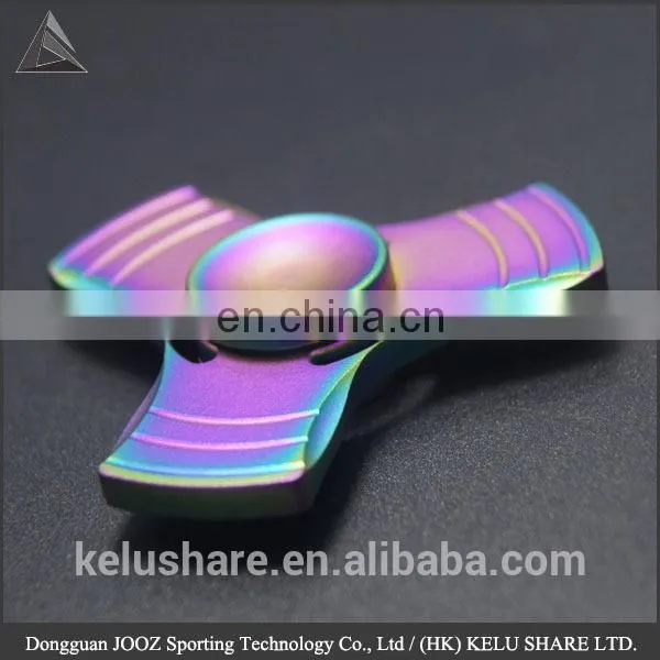 Sparkling Colorful Metal LED Effect Finger Toy Spinning Top
