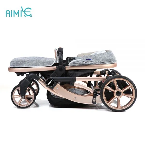 2018 Golden Foldable High Landscape Pram China Factory photo-5