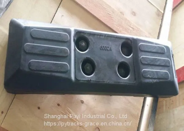 Protective Chain On Excavator Rubber Pads Black Color High Performance photo-3
