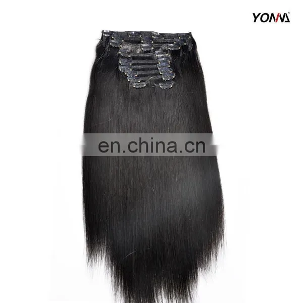 100% Virgin Brazilian Human Hair,hair Extension Clip,24 Inch Clip in Human Hair Extensions photo-6
